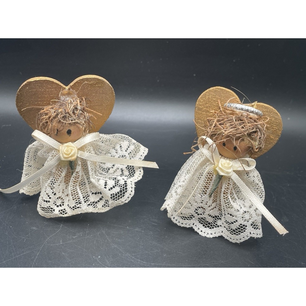 Vintage Handmade Angel Ornaments - Picture 2 of 7